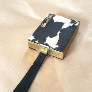 Vintage BLR Compact Purse / Gold Compact